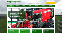 Desktop Screenshot of kingsbridgeshow.co.uk