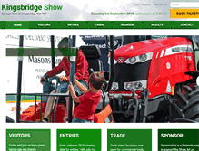 Tablet Screenshot of kingsbridgeshow.co.uk